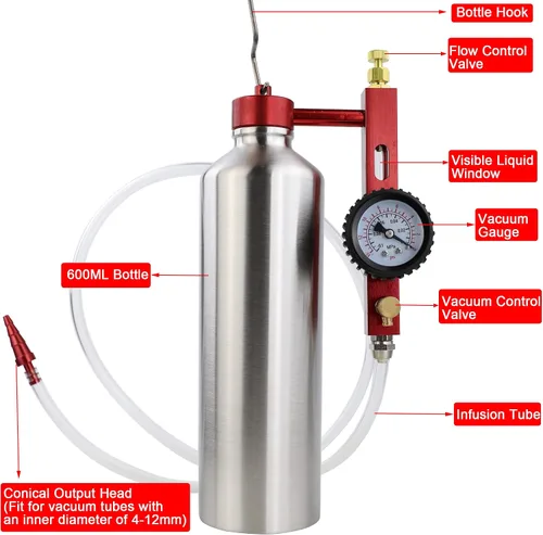 Vista 2 de Botella Colgante de Limpieza Catalítica para Sistema de Combustible y Escape 600ML