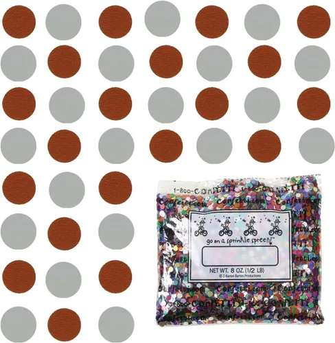 Vista 54 de Confetti Circle 1/4" Negro, Azul Marino Combo - 2 bolsas de media onza (1 oz) (8550/9971)