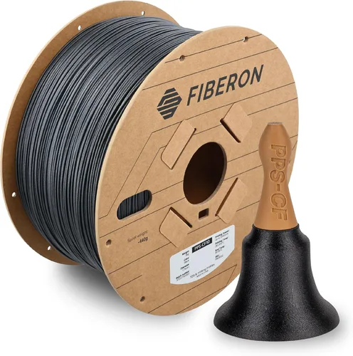 Vista 35 de Polymaker Fiberon ASA-CF08 Filamento ASA de fibra de carbono de 0.07 in 4.370 - 0.07 in Fiberon Asa-cf08 Negro 1.1 lbs (Código hexagonal: #000000)