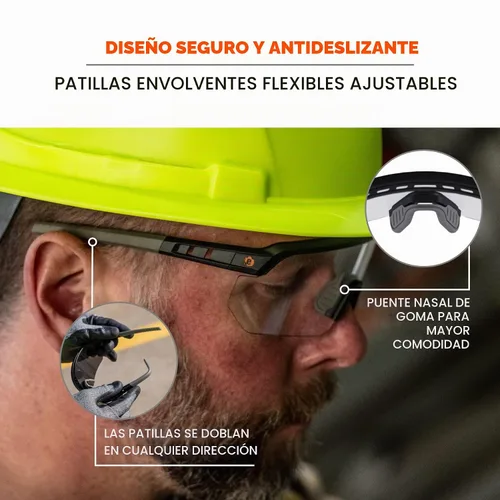 Vista 3 de Ergodyne Skullerz Aegir - Lentes de seguridad, ANSI Z87.1+
