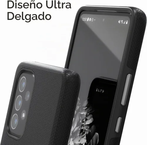 Vista 6 de Crave Para Samsung Galaxy A53 Caso, Funda De Doble Capa De Protección A Prueba De Golpes Para Galaxy A53 5G (6.5 Pulgadas) - Negro