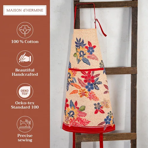 Vista 298 de Maison d' Hermine Delantales para mujer con bolsillo, 100% algodón (27.50 x 31.50 pulgadas)