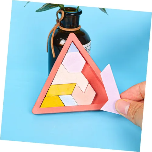 Vista 9 de EXCEART Juego de rompecabezas de chocolate, fundición de silicona, rompecabezas de tangram, rompecabezas de resina DIY, 2 juegos de rompecabezas