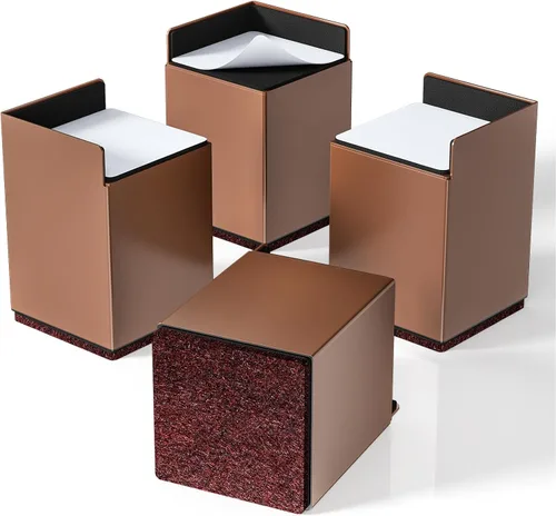 Vista 8 de Ezprotekt Elevadores de cama de 2 pulgadas, elevadores de muebles resistentes para cama, sofá, silla, marco de patas de mesa, elevadores de cama