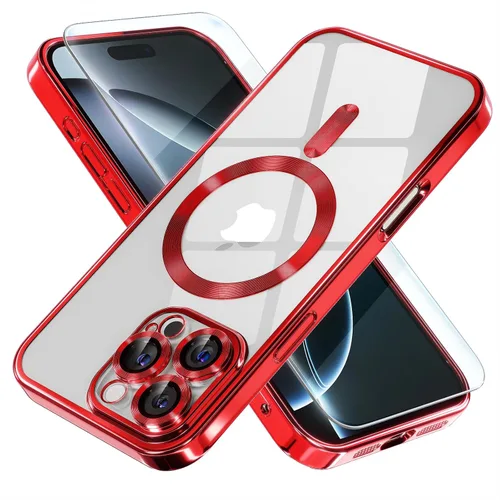 Vista 82 de Misea Funda magnética para iPhone 14 compatible con MagSafe [nunca amarillenta] [protección contra caídas de grado militar] protector completo