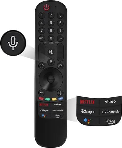 Vista 8 de Reemplazo remoto para TV LG, para todos los LG Magic 2019-2025 para televisores inteligentes con función de voz y puntero