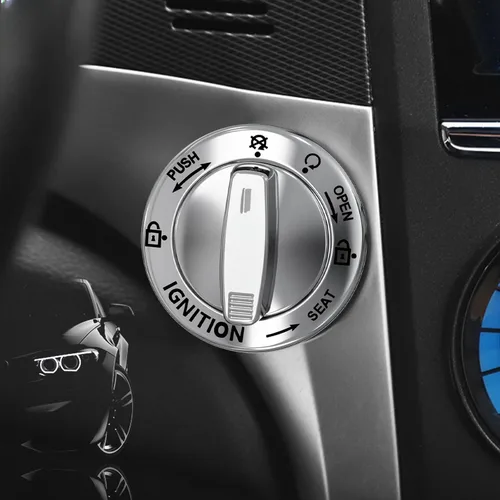 Vista 20 de Cubierta de Botón de Arranque Giratorio, Accesorios de Motor de Coche Push to Start Stop, Cubierta de Interruptor de Encendido Automático, Regalo