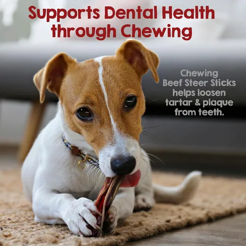 Vista 5 de Riley's Steer Bully Sticks para perros pequeños a medianos – Premio para perros de un solo ingrediente, fácilmente digeribles, 100% palitos de carne