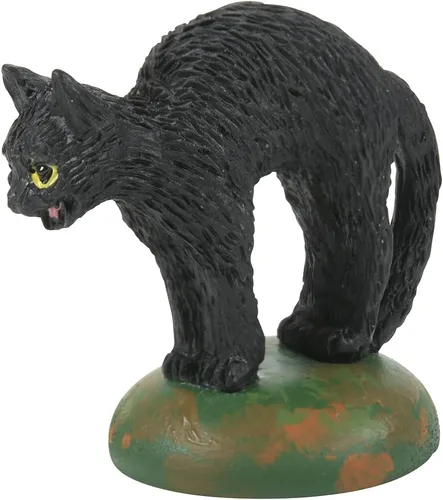 Vista 3 de Department 56 Village Accessories - Juego de figuras de Halloween a Clowder of Cats, 1.125 pulgadas, color negro