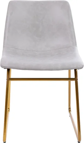 Vista 9 de Flash Furniture Butler LeatherSoft - Juego de 2 sillas de altura para mesa de comedor de 18 pulgadas, estilo moderno de mediados de siglo