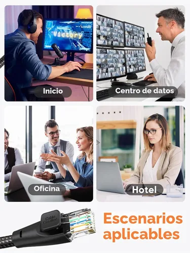Vista 6 de CableCreation Cable Ethernet Cat 6 de 3.3 pies, cable LAN de red RJ45 Cat6