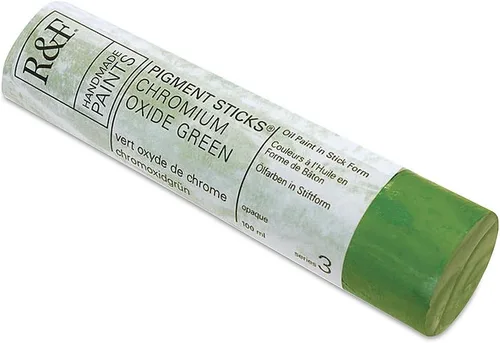 Vista 121 de R&F Handmade Paints - Pigmento profesional al óleo en barra, naranja lizarina, 6.4 fl oz