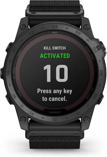 Vista 4 de Garmin tactix 7, Edición Pro, Reloj GPS táctico de construcción robusta con capacidades de carga solar y correa de nylon