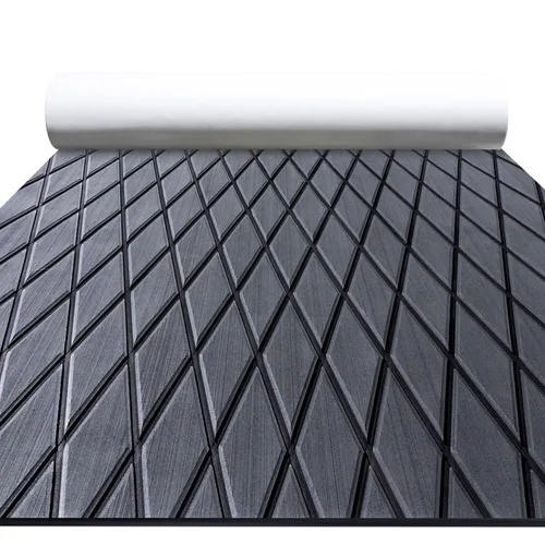 Vista 10 de FOCEAN Piso de lancha de espuma de etilvinilacetato para cubierta de lancha, alfombra marina antideslizante autoadhesiva para lanchas motoras Negro