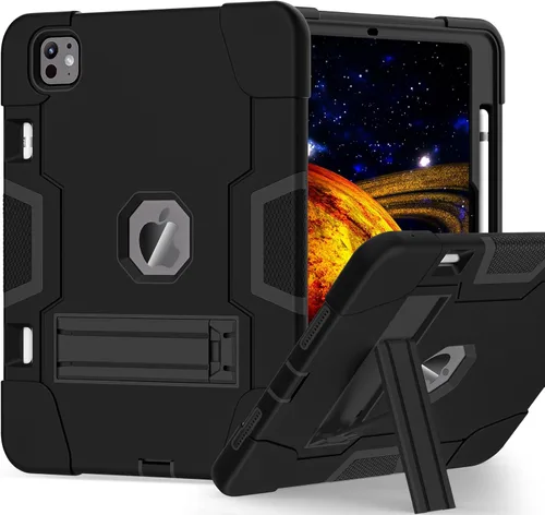 Vista 9 de TSQQST Funda para iPad Pro de 11 pulgadas Funda M4 5ª generación 2024, iPad Pro 11 Funda con soporte para lápiz + soporte, funda protectora