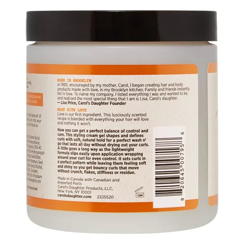 Vista 2 de Carol’s Daughter Coco Creme - Gel en crema para dar forma a los rizos, con aceite de coco, leche de coco, gel para cabello rizado, libre