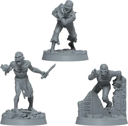 Vista 3 de Zombicide Iron Maiden - Paquete de personajes #2 - Miniaturas de Eddie y mejoras de juego. Juego de mesa de estrategia cooperativa, a partir de 14