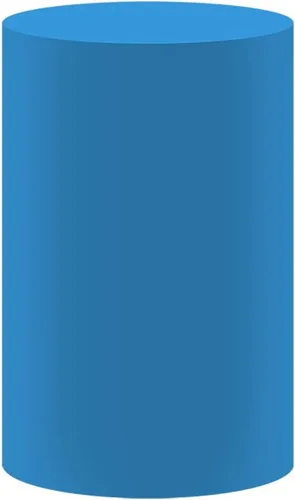 Vista 2 de FiVan Cubierta del cilindro del zócalo del partido de cumpleaños azul sólido sólido sólido elástico Spandex pedestal cubierta HP-138