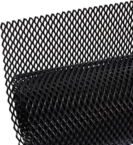 Vista 16 de AggAuto - Pantalla de malla de acero inoxidable 304 de 47 x 16 pulgadas, recubierta de cloruro de polivinilo, para rejilla de ventilación Negro