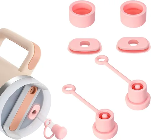 Vista 8 de Juego de 2 tapones antiderrames para vaso Stanley Cup de 20 onzas, 30 onzas, 40 onzas, 64 onzas, accesorios a prueba de fugas para vaso Stanley