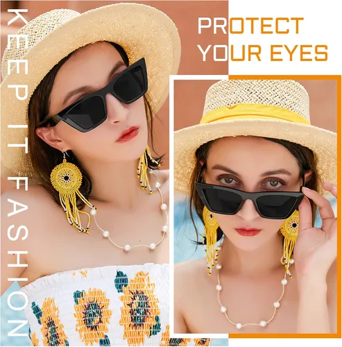 Vista 3 de Gafas de sol de lectura de gran tamaño para mujer, con protección UV completa de ojo de gato, 1.0, 1.25, 1.5, 1.75 a 4.0