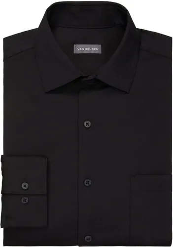 Vista 3 de Van Heusen Camisa de vestir para hombre de ajuste regular con protección contra manchas elástica