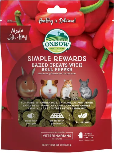 Vista 12 de Oxbow Simple Rewards - Golosinas de conejillo de indias y conejos, plátano