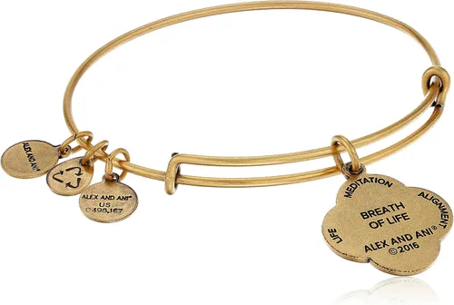 Vista 2 de Alex and Ani Pulsera esclava con dijes "Aliento de vida