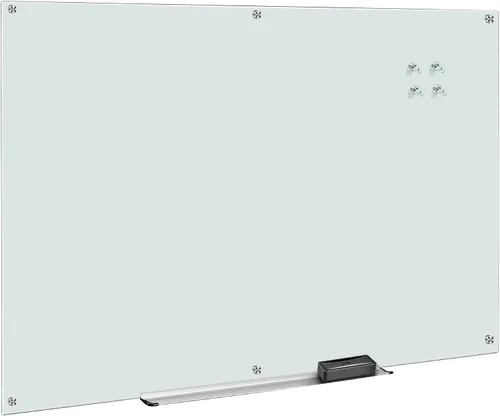 Vista 10 de Amazon Basics Pizarra de cristal de borrado en seco, pizarra magnética sin marco, 48 pulgadas de ancho x 36 pulgadas de alto