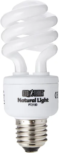 Vista 2 de Exo Terra Repti-Glo 2.0 Lámpara (13W, luz natural) Lámpara de terrario de espectro completo fluorescente compacta