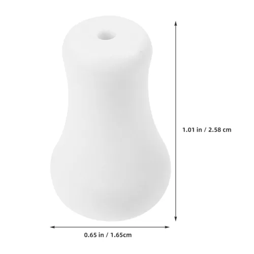 Vista 2 de 20 pomos de plástico para persianas blancas, pomos de plástico para cable ciego, para colgar, extremos de cable para cortina y manualidades