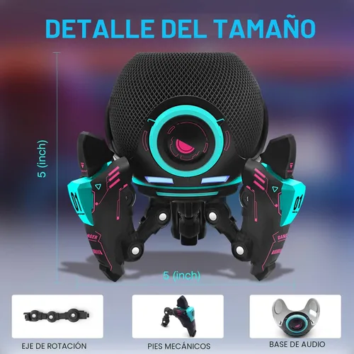 Vista 3 de Soporte para Echo Dot, Estuche para Echo Dot, Soporte para Echo Dot, Soporte de mesa decorativo para Echo Dot de 4ª/5ª generación - para HomePod