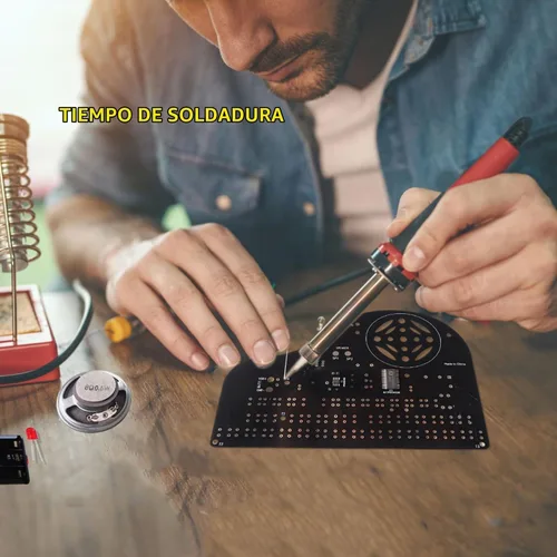Vista 4 de Kit de Proyecto de Soldadura de Piano DIY, Kit de Práctica de Soldadura Electrónica, Gran Proyecto STEM y Regalo, Multifuncional