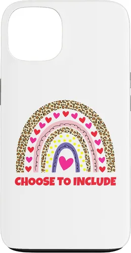 Vista 7 de Choose to Include Leopard Rainbow Special Needs Awareness Case for iPhone 17