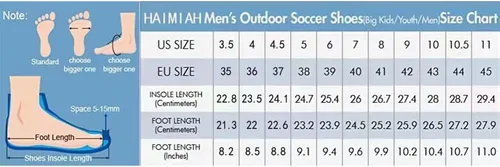 Vista 7 de Zapatos de fútbol para hombre y mujer, zapatos de fútbol con suela dorada, zapatos de fútbol para estudiantes, zapatos de entrenamiento de hierba
