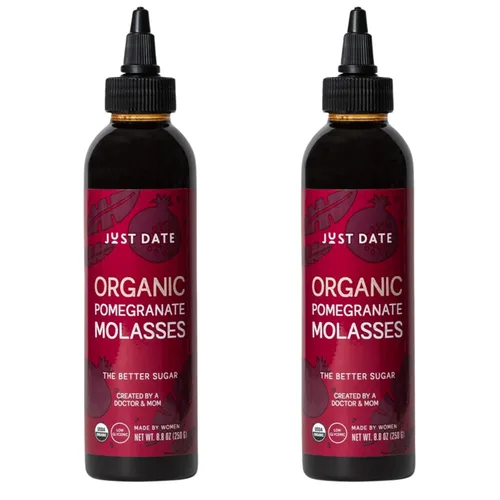 Vista 10 de Just Date Syrup Sólo jarabe de granada: melaza de granada orgánica Una botella de compresión de 8,8 oz I Low-Glycemic, Vegan, Paleo