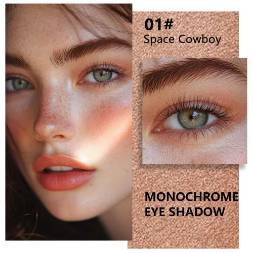 Vista 2 de evpct Paleta de sombra de ojos con purpurina dorada champán, color nude dorado rosa brillante crema brillante paleta de sombra de ojos iluminadora