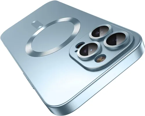 Vista 22 de Funda magnética para iPhone 13 Pro MagSafe con protector de lente de cámara, protección completa, delgada, suave, a prueba de golpes, antiarañazos