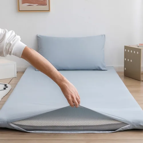Vista 10 de Protector de colchón con cremallera, funda lavable impermeable y a prueba de polvo, se adapta a colchones de 2 a 3.9 in (individual/doble/Queen/King)