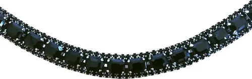 Vista 4 de Audrey' Brida de Cuero de Lujo - (Doble) Black Warmblood