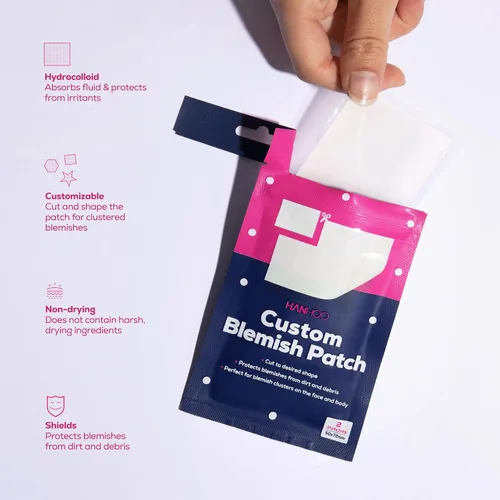 Vista 5 de HANHOO T-Zone - Parche para poros, extra fuerte y paquete de parches personalizados – con ácido salicílico, niacinamida y ácido hialurónico