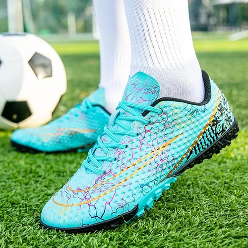 Vista 6 de WINGFAI Zapatos de fútbol para hombre, zapatos de fútbol profesionales de alta calidad, transpirables, atléticos, para exterioresinteriores, fútbol
