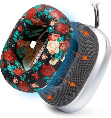 Vista 12 de WC SweatZ Max - Fundas protectoras patentadas para almohadillas de Airpods Max fabricadas por Wicked Cushions Resistente al sudor y fácilmente