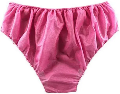 Vista 7 de 50 piezas bragas desechables transpirables no tejidos calzoncillos para SPA viaje salón de belleza, Negro, Talla única