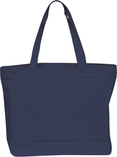 Vista 13 de TBF Bolsa grande de lona pesada con cierre de cremallera para playa, compras de comestibles, bolsas de viaje