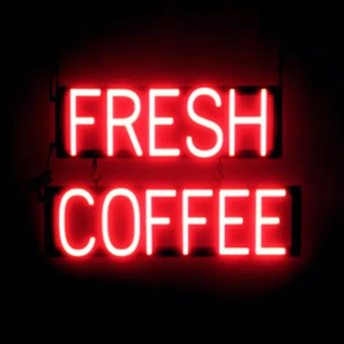 Vista 26 de SpellBrite Letrero de té Aspecto de letrero de té neón, luz LED azul, 13.1 x 6.3 pulgadas Ultra-Bright Click-Together Signage for Cafes, with