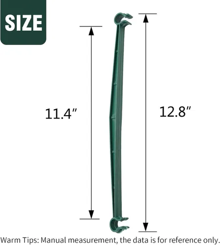 Vista 2 de 100 brazos de estaca para jaula de tomate, conectores de enrejado expandibles de 12.8 pulgadas, estacas de jardín de soporte para plantas, soportes