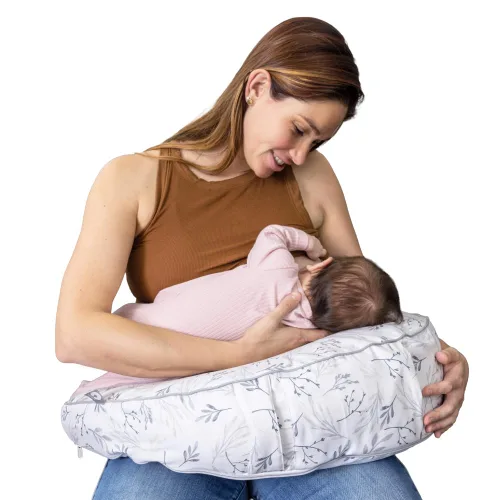 Vista 8 de Boppy Uplift Funda de Almohada de Lactancia - Funda de Almohada de Lactancia y Biberón de Microfibra Suave y Lavable con Cinturón