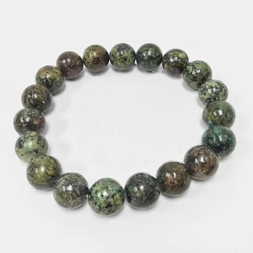 Vista 506 de Gem Avenue Handmade Round Bead Stretch Bracelet Unisex Natural Stone Beaded Jewelry for Men & Women, Elastic Wristband for Daily Wear