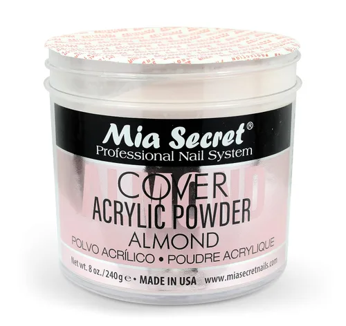 Vista 4 de Mia Secret Polvo acrílico Cubierta Almendra 8 oz.